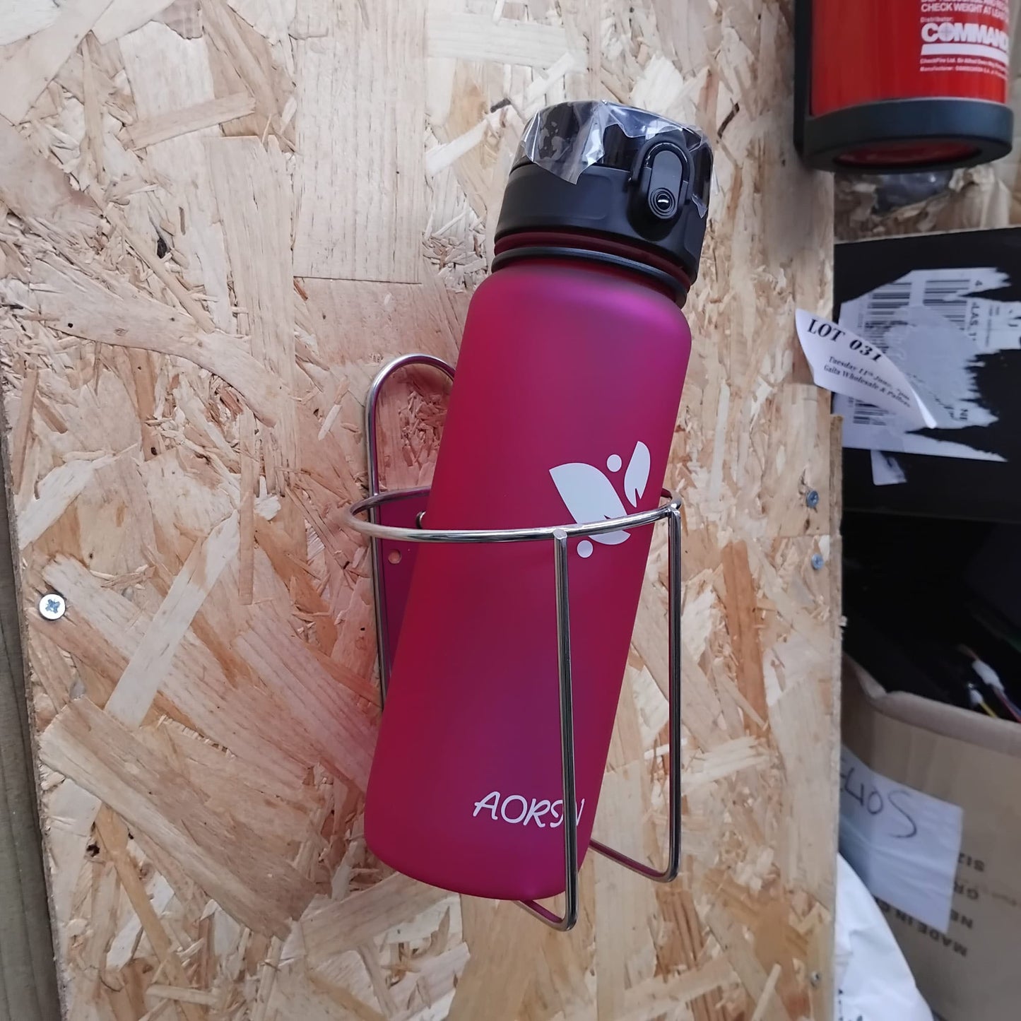 Job Lot of 12 Wall Mounted Stainless Bottle & Tool Holder