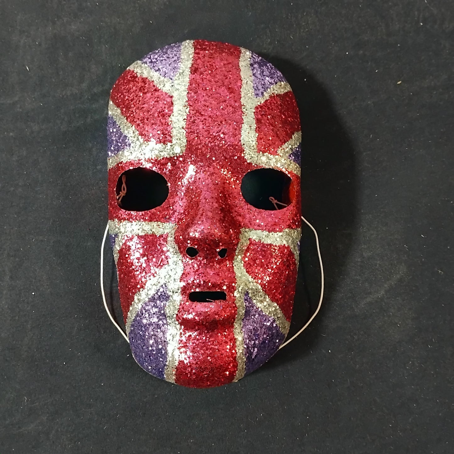 Job Lot of 12 Union Jack Glitter Party Masks