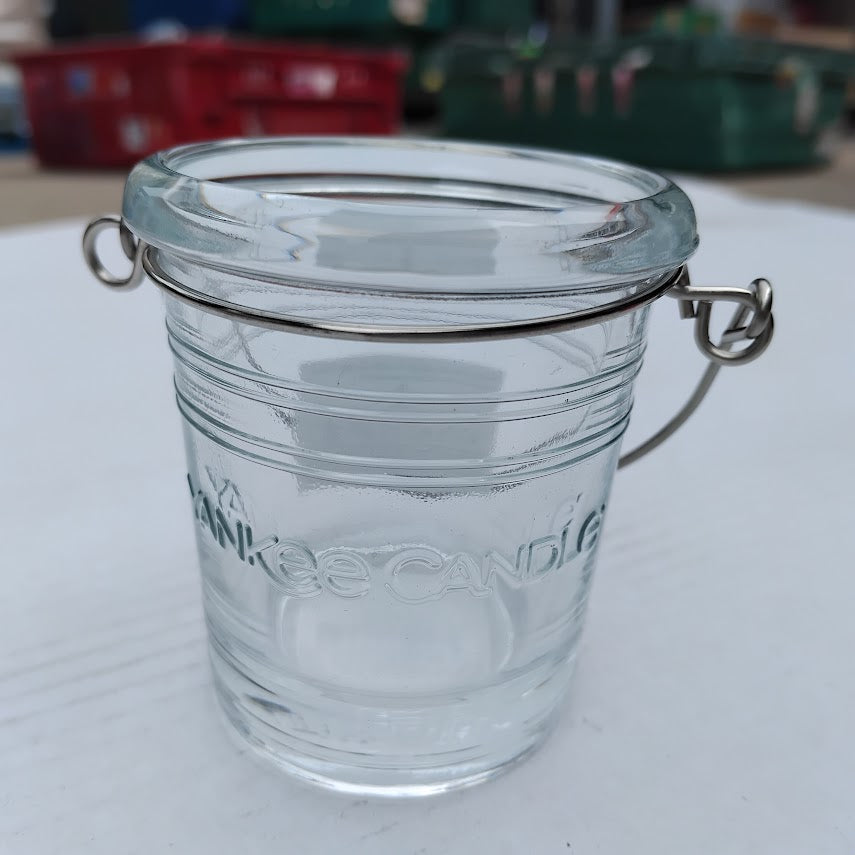Job Lot of 12 Yankee Candle Glass Bucket Tealight Holder, Assorted Colours