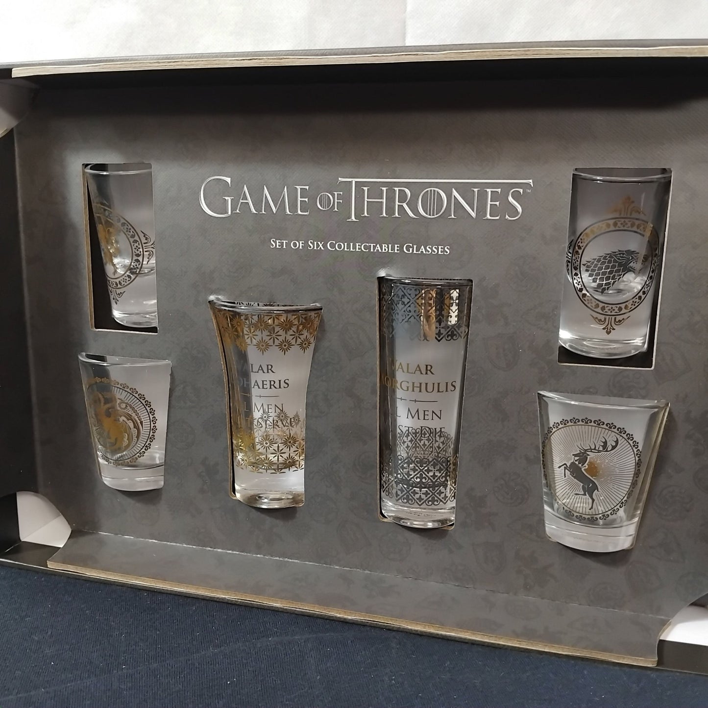 Games of Thrones set of 6 collectable Glasses - Gaita Home & Garden - Job Lot Carboot Stock