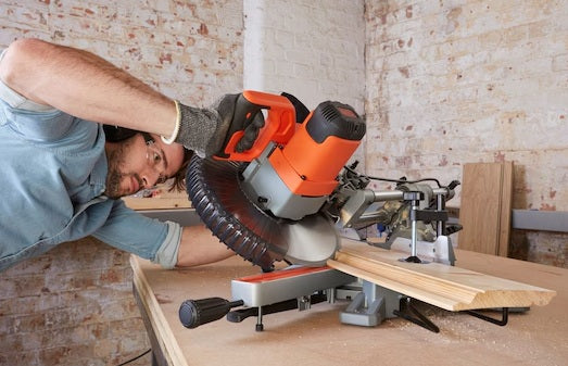 Black & Decker 254MM 2100W Corded Sliding Compound Mitre Saw (BES710-GB)
