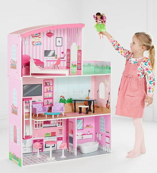 George Home Large Wooden Fashion Dolls House