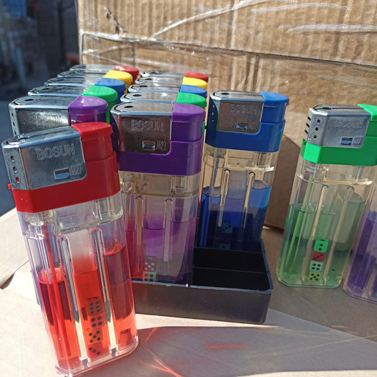 Job Lot of 15 Jumbo Lighters in Assorted Colours