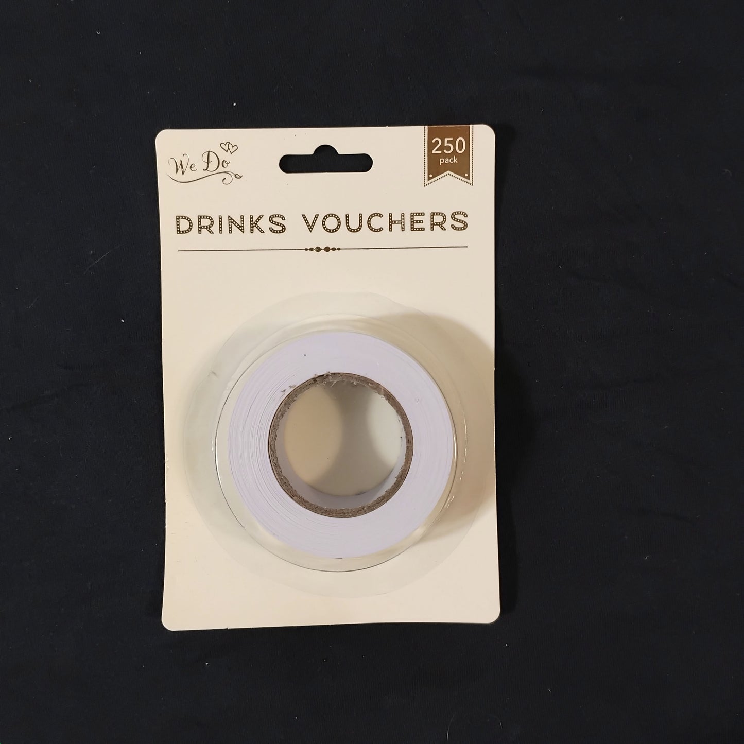 Job Lot of 12 Rolls of 250 Wedding Drinks Vouchers