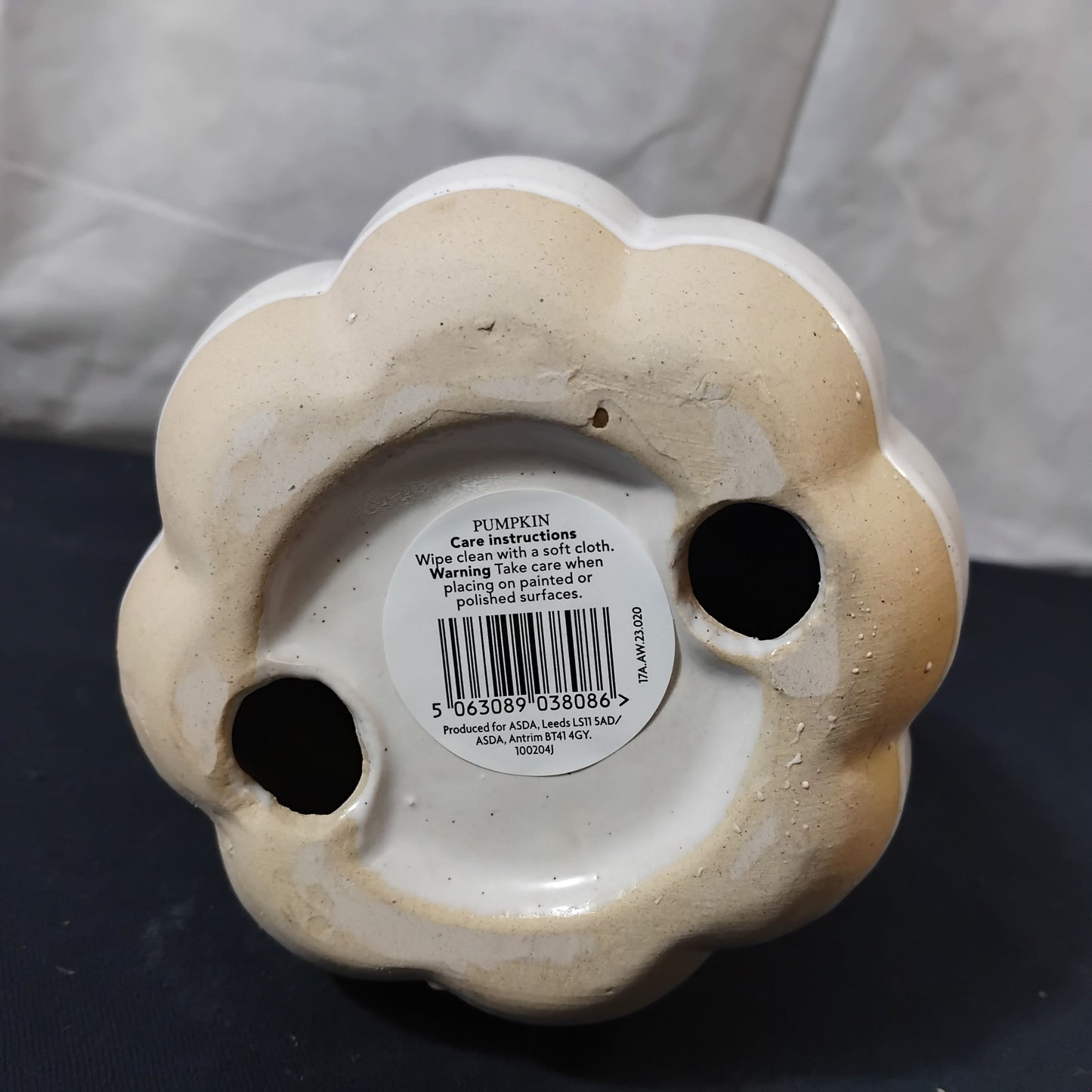 Job Lot of 12 Asda George Ceramic Pumpkins