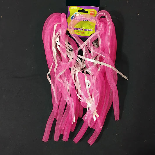 Job Lot of 12 Neon Pink Light Up Spaghetti Heads