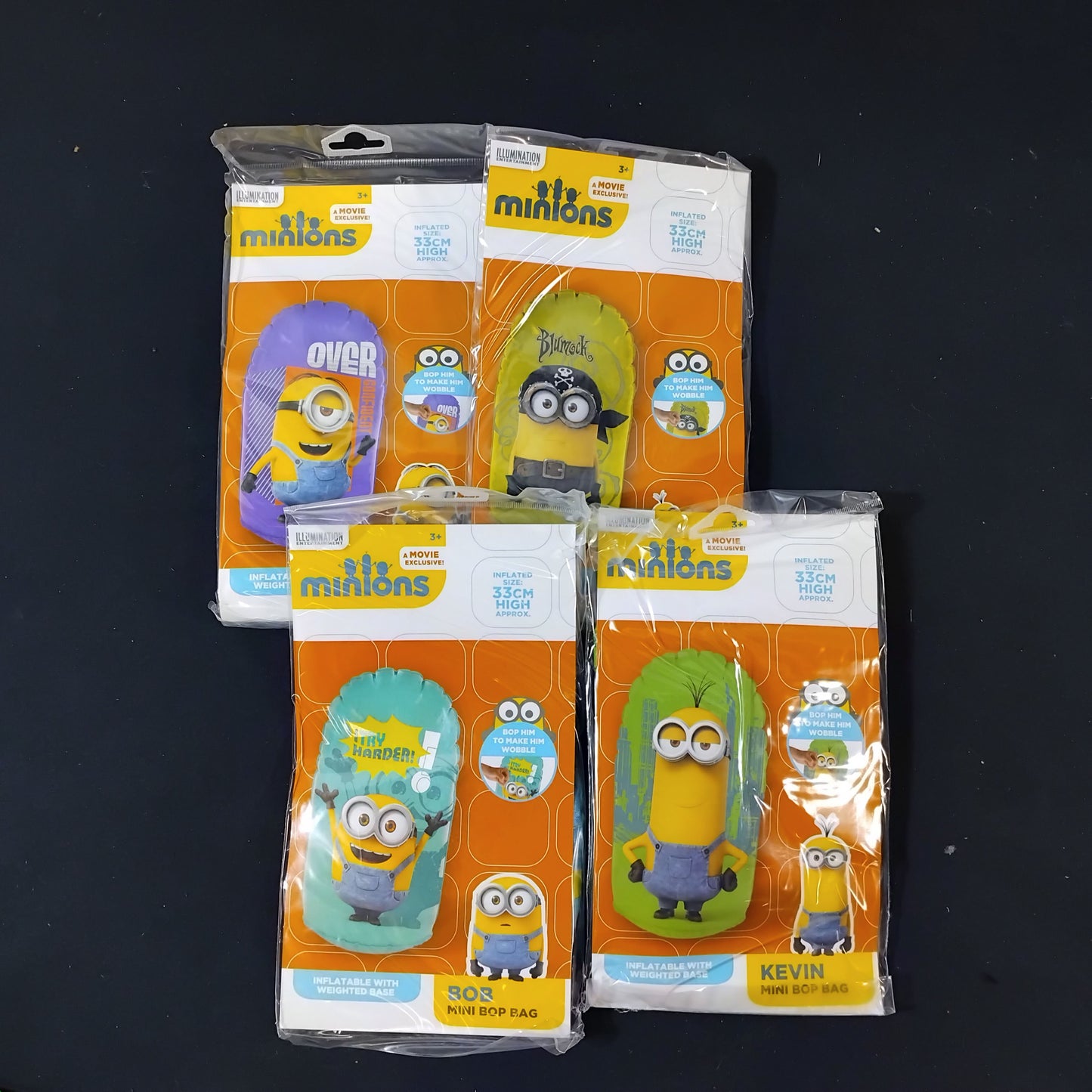 Job Lot of 12 Assorted Minions Mini Bop Bags