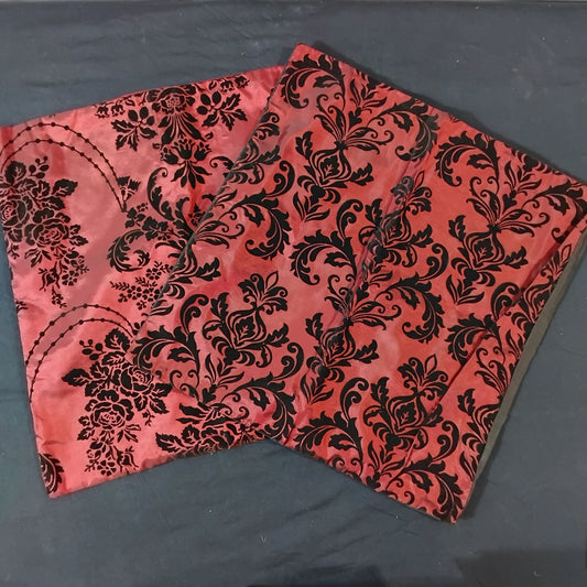 Job Lot of 12 Twin Pack Black & Wine Cushion Covers