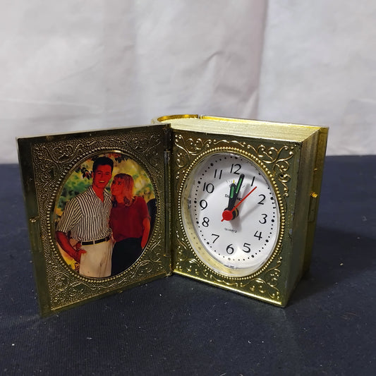 Job Lot of 12 Small Gold Alarm Clock Picture Frames
