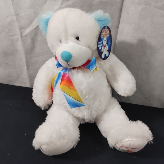 Cuddle Glowers Light Up Teddy Bear, Blue & White