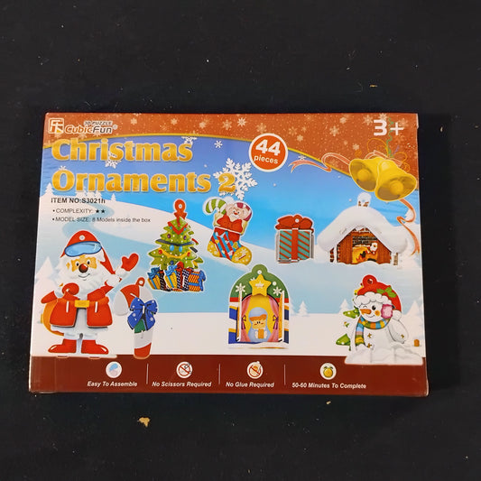 Job Lot of 12 Christmas 3D Puzzle Ornaments