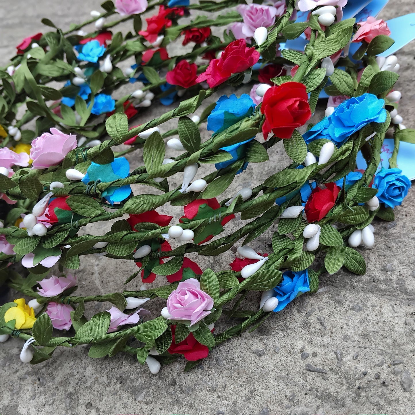 Job Lot of 12 Multi Coloured Floral Headbands