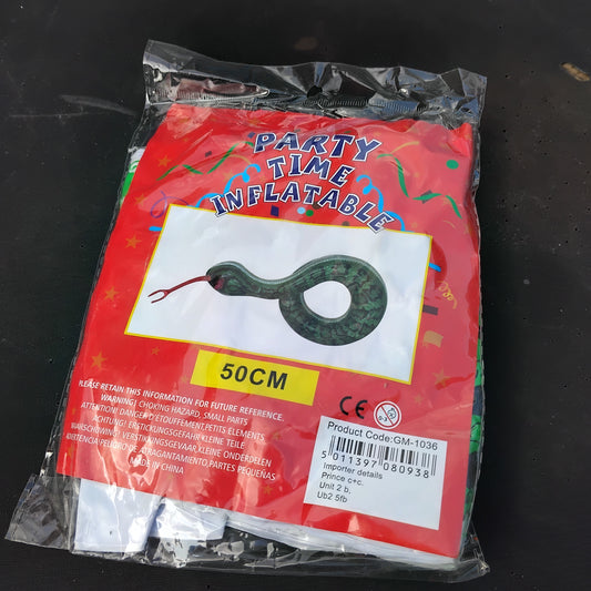 Job Lot of 12 Inflatable 50cm Snake
