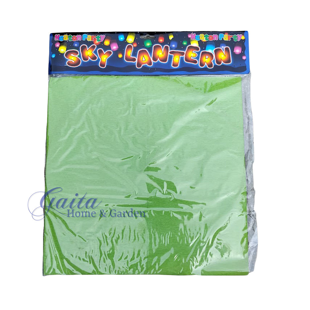 Job Lot of Green Paper Sky Lanterns Gaita Home & Garden – job lot wholesale, carboot clearance stock, FBA Amazon & eBay returns 1