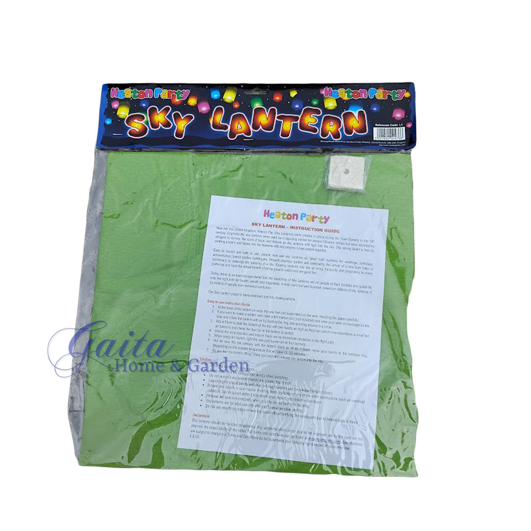 Job Lot of Green Paper Sky Lanterns Gaita Home & Garden – job lot wholesale, carboot clearance stock, FBA Amazon & eBay returns 2