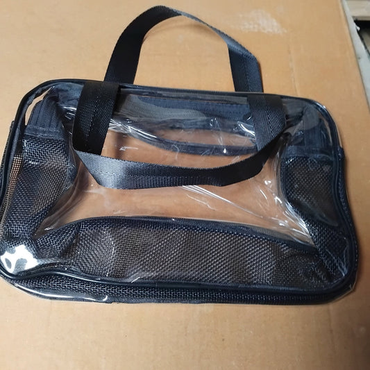Black and Clear Accessories Bag - Gaita Home & Garden - Job Lot Carboot Stock