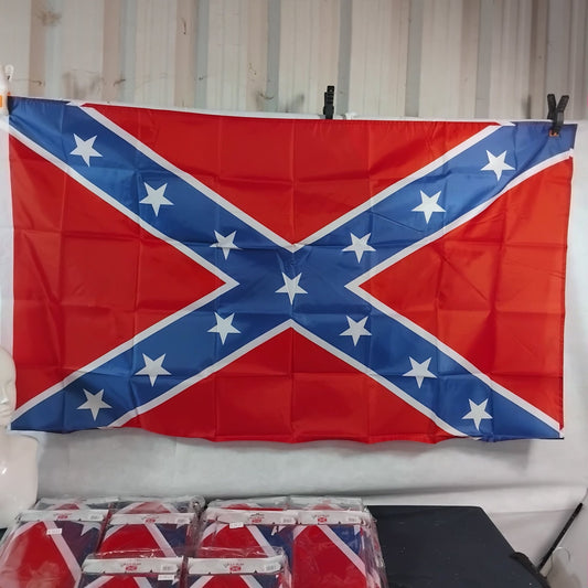 Job Lot of 10 Large 5ft Confederate Flags - Gaita Home & Garden - Job Lot Carboot Stock