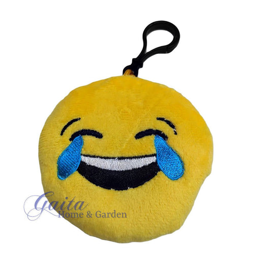Job Lot of 12 Crying Laughing Emoji Plush Bag Hangers - Gaita Home & Garden - Job Lot Carboot Stock
