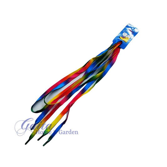 Job Lot of 12 Pairs of Rainbow Shoe Laces - Gaita Home & Garden - Job Lot Carboot Stock