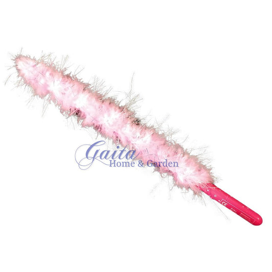 Job Lot of 12 Pink Fluffy Light Up Batons - Gaita Home & Garden - Job Lot Carboot Stock