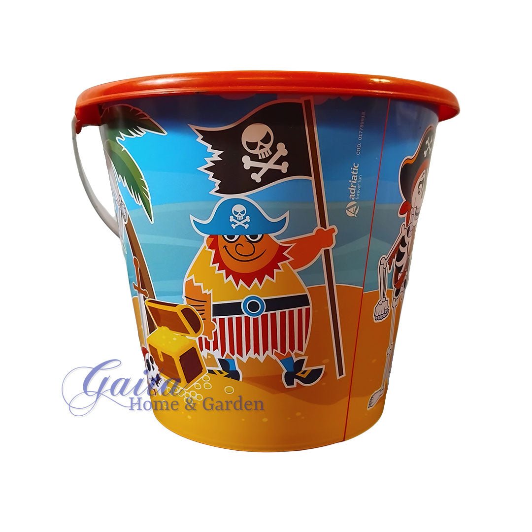 Job Lot of 12 Pirate Beach Buckets - Gaita Home & Garden - Job Lot Carboot Stock