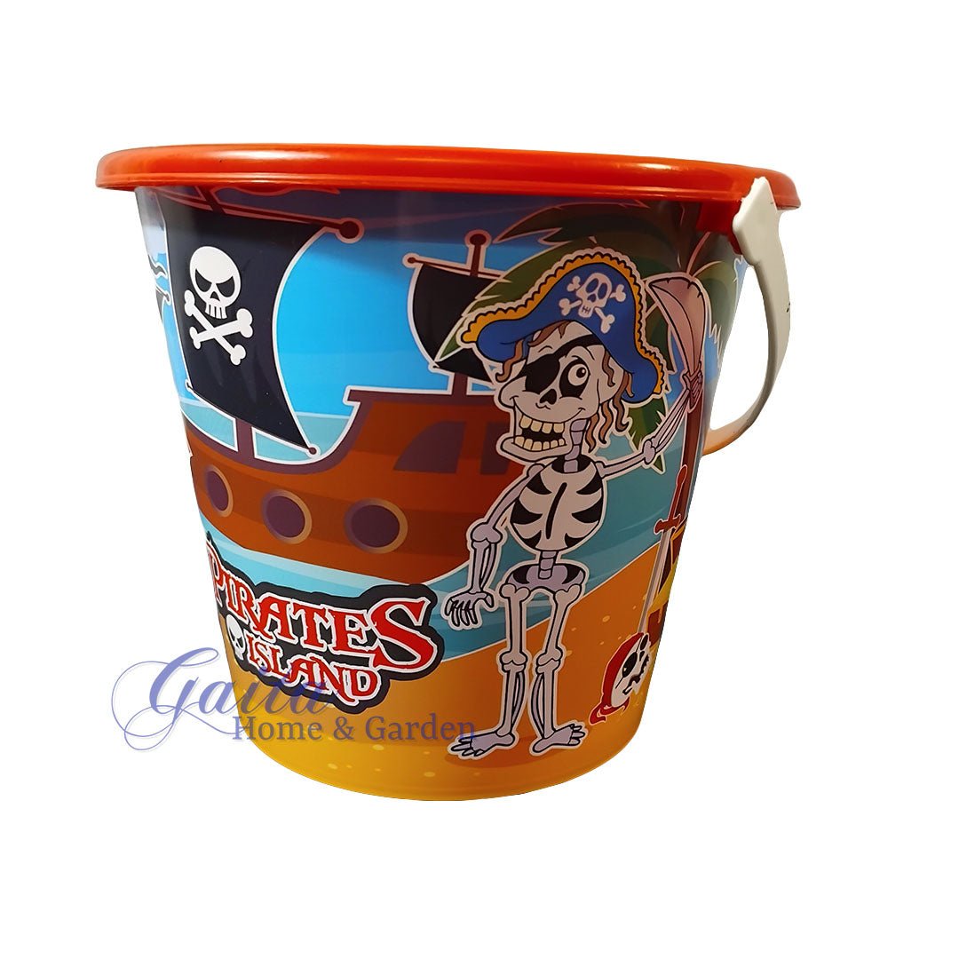 Job Lot of 12 Pirate Beach Buckets - Gaita Home & Garden - Job Lot Carboot Stock